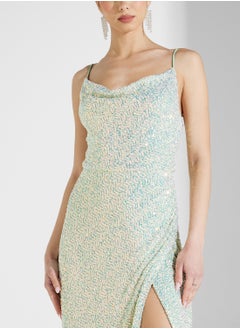 Cowl Neck All Over Sequin Cami Maxi With Split - pzsku/ZA18B09917D27B254D852Z/45/_/1739965670/bed53ab0-b1ca-45b0-8302-97fc4999fa84