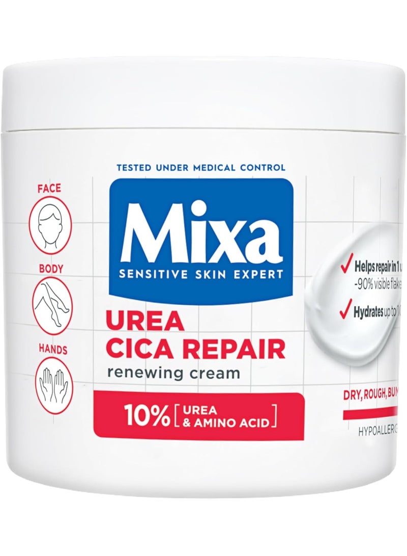 Mixa Urea Cica Repair Renewing Body Cream with 10% Urea & Amino Acid - Image 1