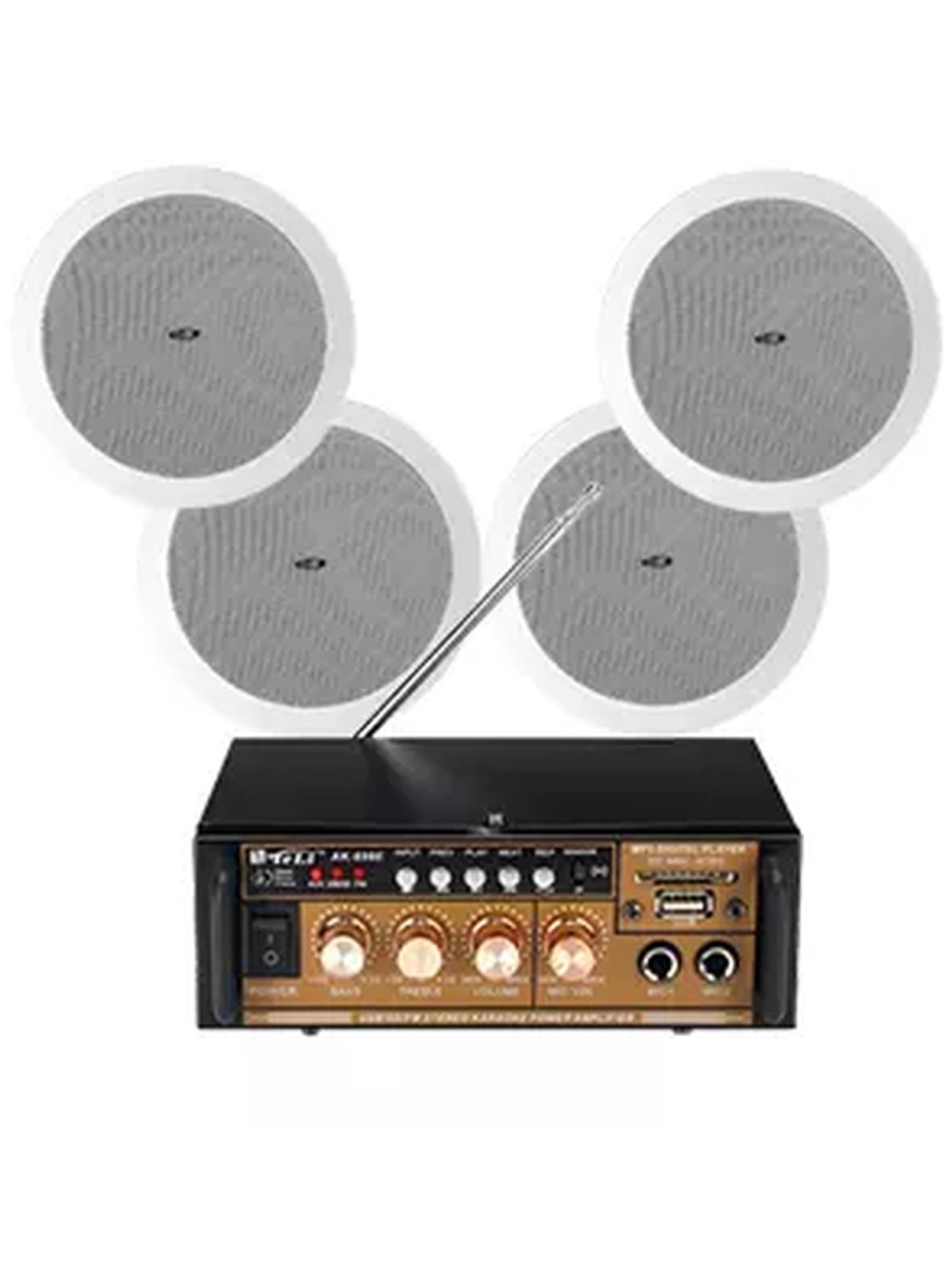 Generic Sound System 4 Amplifier ceiling speaker from Inter Sound ...