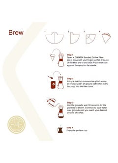 Chemex Chemex Bonded Filter - Half Moon - 200 pcs - 2 Pack  - Image 3