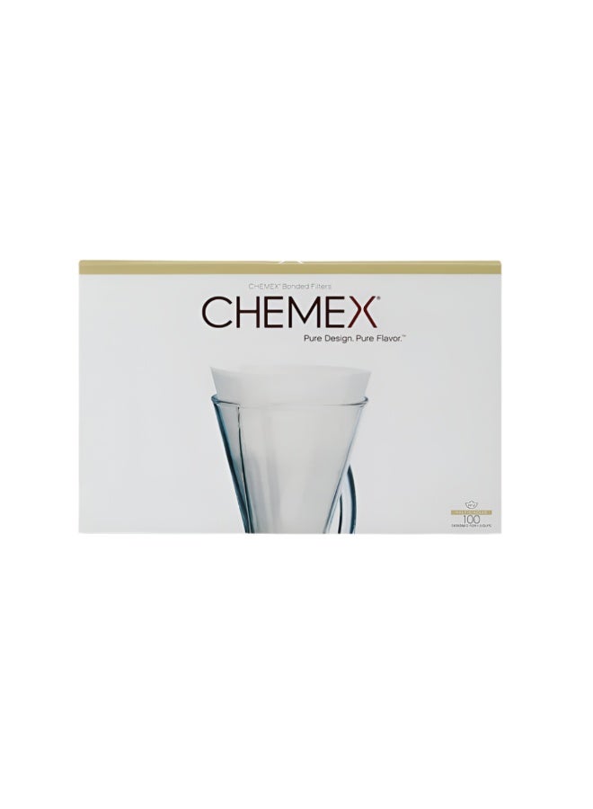 كيميكس فلتر Chemex Bonded - نصف قمر - 200 قطعة - 2 عبوة  - Image 2