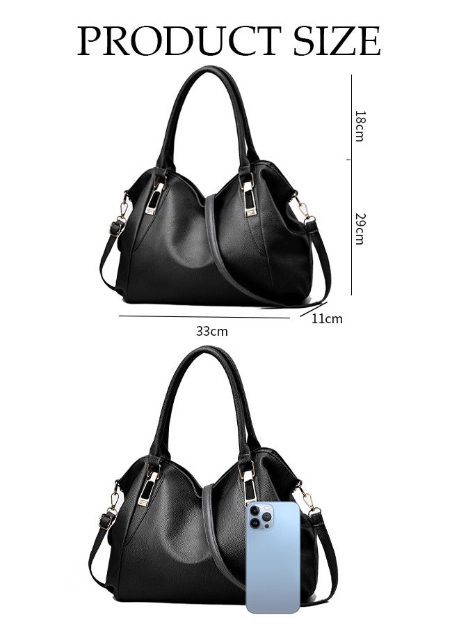 DUNISO Women's Fashion Handbag Faux Leather Crossbody Bag For Women Large Capacity Tote Bags Top Handle Satchel Fashionable Travel Shoulder Bag For Ladies  - Image 4