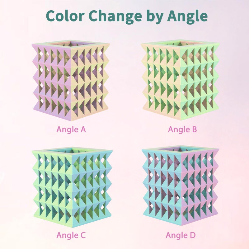 iSANMATE Matte Tri Colors PLA Filament 1.75mm, 3-in-1 Color Rainbow Filament, Coextrusion 3D Filament, Rapid Magic Color Change Filament 1.75mm, Dimensional Accuracy +/- 0.03 mm,Fluorite 1KG/Spool - Image 4