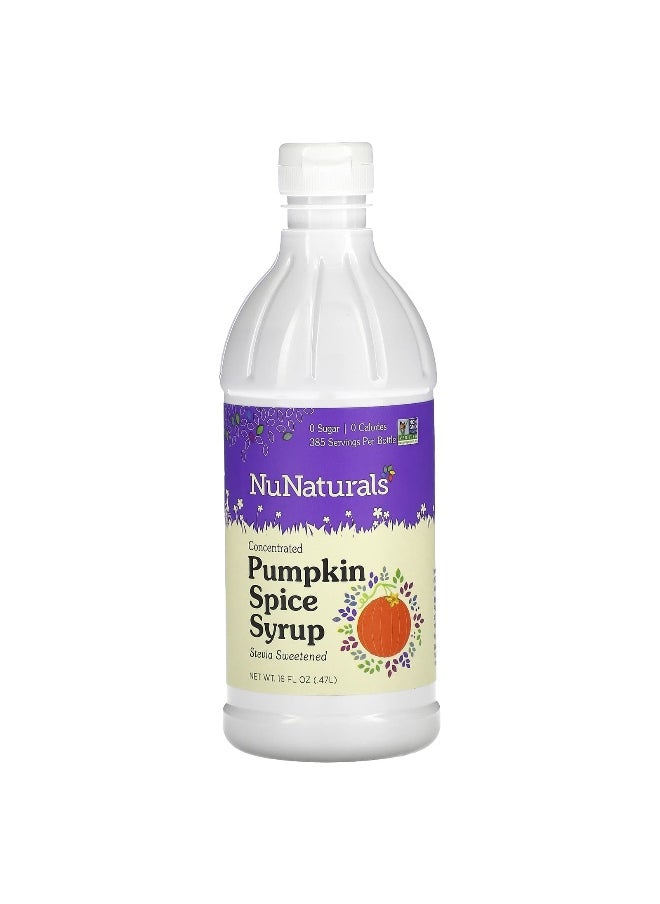 NuNaturals NuNaturals, Concentrated Pumpkin Spice Syrup, 16 fl oz (0.47 l)  - Image 1