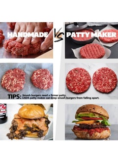 STOCKCLUB STOCKCLUB Burger Press Hamburger Press Patty Maker 47 inches NonStick Aluminum Burger Press Patty Maker Mold for Barbecue Grill Stuffed Cheeseburger Burger  - Image 4