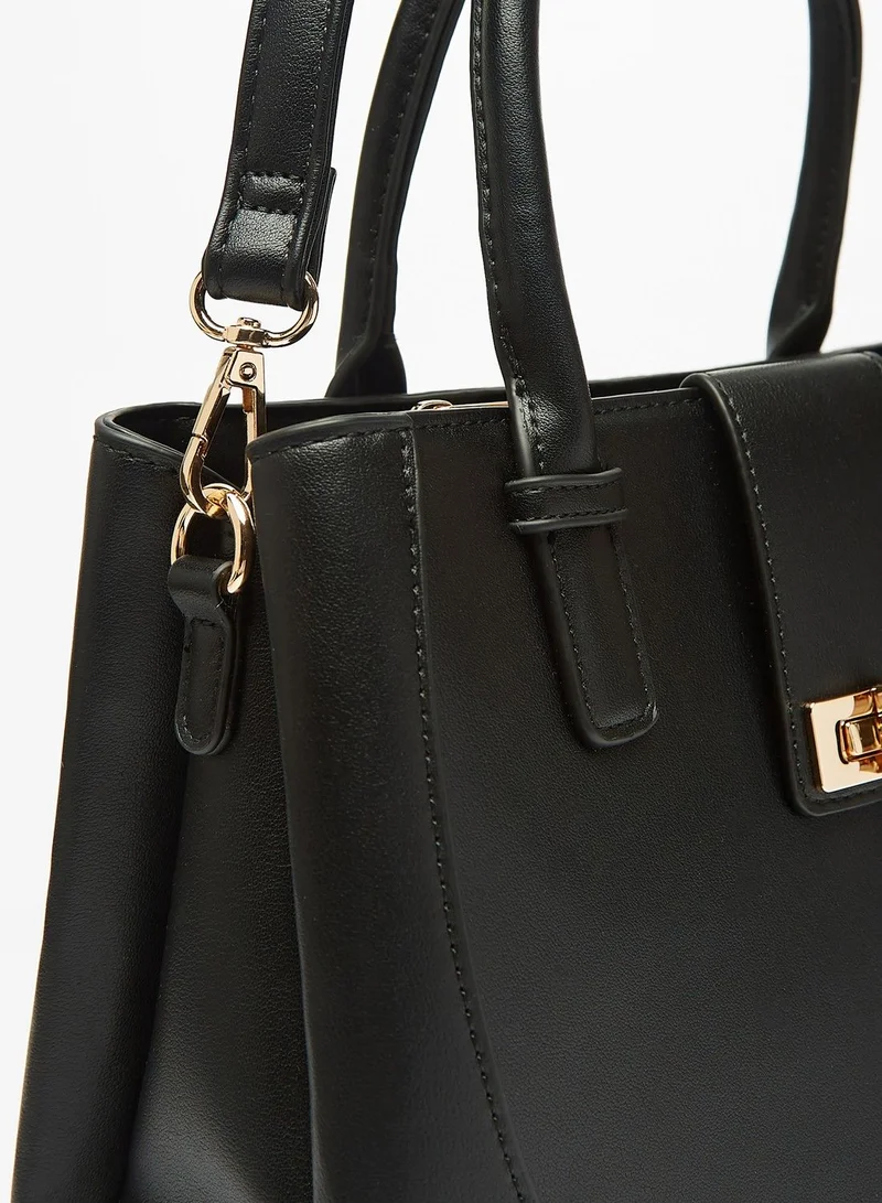 فلورا بيلا من شو إكسبرس Womens Solid Tote Bag with Double Handle and Zip Closure