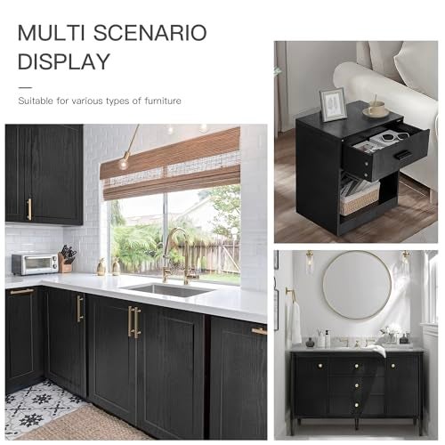 Micpolo Peel and Stick Wallpaper Wood Contact Paper Black Wood Grain Wall Paper Thicken Textured Waterproof Easy to Clean Decorative Self-Adhesive Film for Cabinets and Drawers Surfaces 17.5In X 118In - Image 4