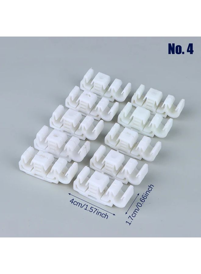 Automotive Underbody Pipe Fixing Hook And Vacuum Hose Clamp No 5 Single Grid 10pcs - Image 4
