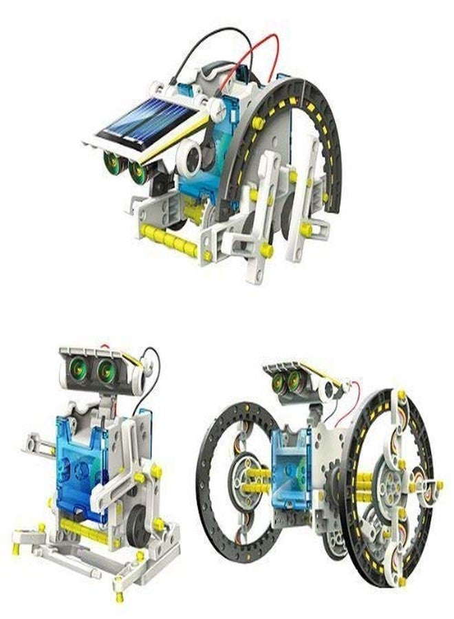 Qwick Click 13 in 1 DIY Solar Robot Kit for Kids Ages 10-16, Educational STEM Building Toys to Construct Solar-Powered Boat, Car, Crab, Dog, Turtle, Robot & More - Engineering Kit for Boys & Girls - Image 2