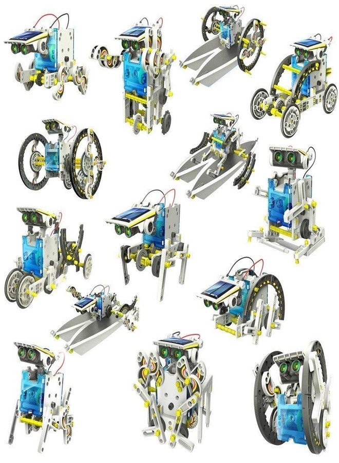 Qwick Click 13 in 1 DIY Solar Robot Kit for Kids Ages 10-16, Educational STEM Building Toys to Construct Solar-Powered Boat, Car, Crab, Dog, Turtle, Robot & More - Engineering Kit for Boys & Girls - Image 4