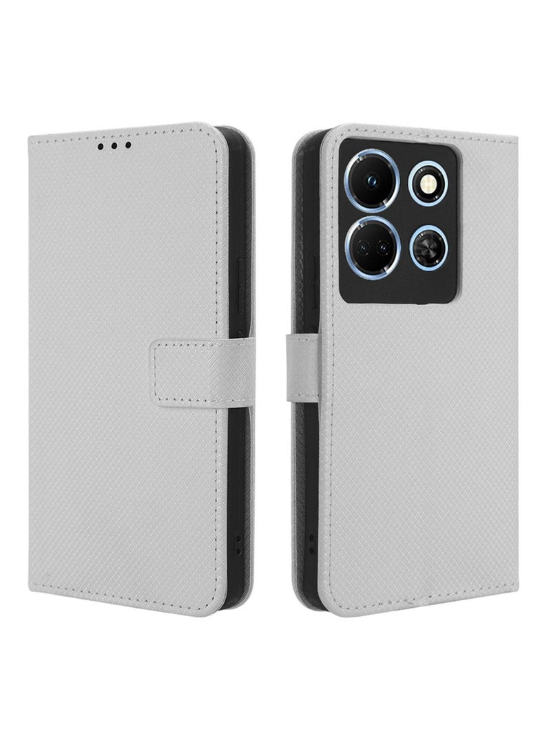 Infinix Note 30 5G/X6711 Phone Case Cover With Full Body Camera Len Protector PU Leather Wallet Card Holder Shockproof Protective Back Cover With Release Hand Phone Holder Daily Video Kickstand  - Image 2