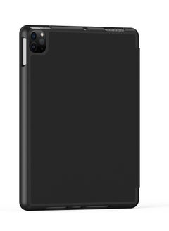 Terra iPad Terra Cover for Apple iPad 12.9/2018/2020/2021/2022 inch with Smart Pen Holder Slim Smart Cover with Fabric Stand Black  - Image 2