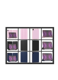 Terra iPad Terra Cover for Apple iPad 12.9/2018/2020/2021/2022 inch with Smart Pen Holder Slim Smart Cover with Fabric Stand Black  - Image 4