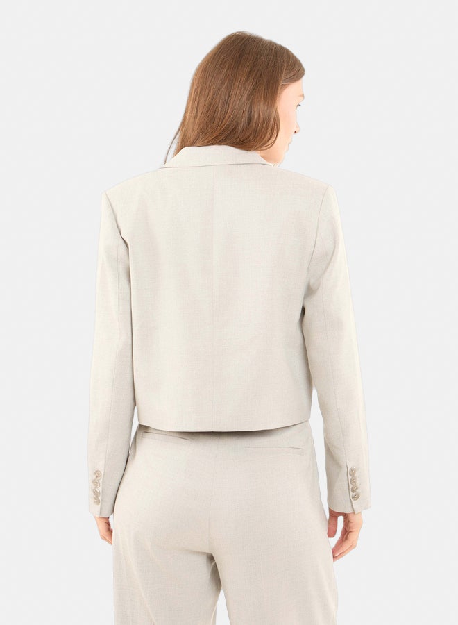 Dalydress Women Cropped Blazer With Button - Image 5