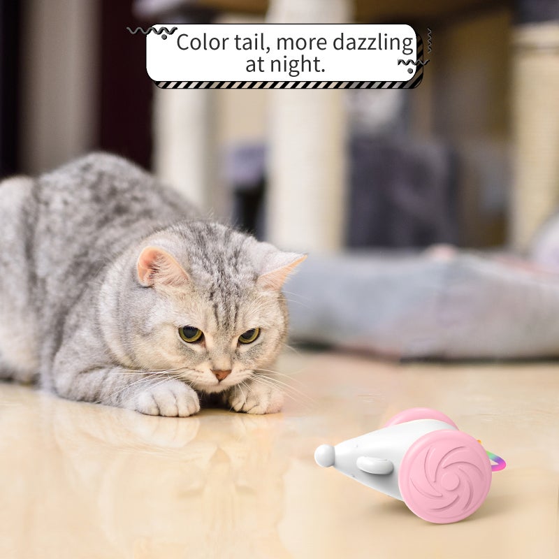 Interactive Cat Toys, Smart Electric Interactive Cat Teaser Toy Colorful for Most Cats and Kittens Indoor Exercise Toys Interactive Moving Toy for Cats - Image 5
