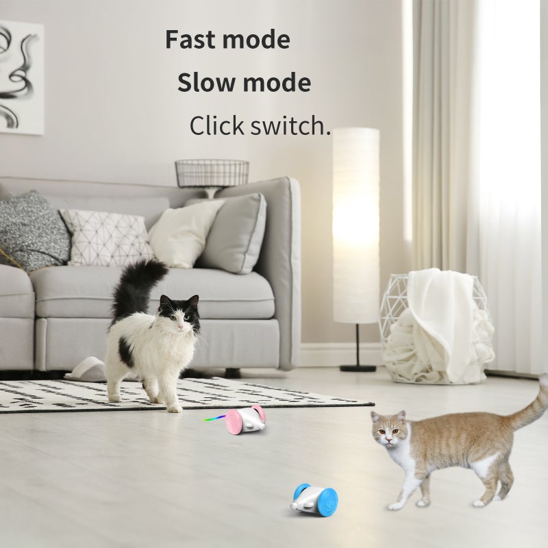 Interactive Cat Toys, Smart Electric Interactive Cat Teaser Toy Colorful for Most Cats and Kittens Indoor Exercise Toys Interactive Moving Toy for Cats - Image 4