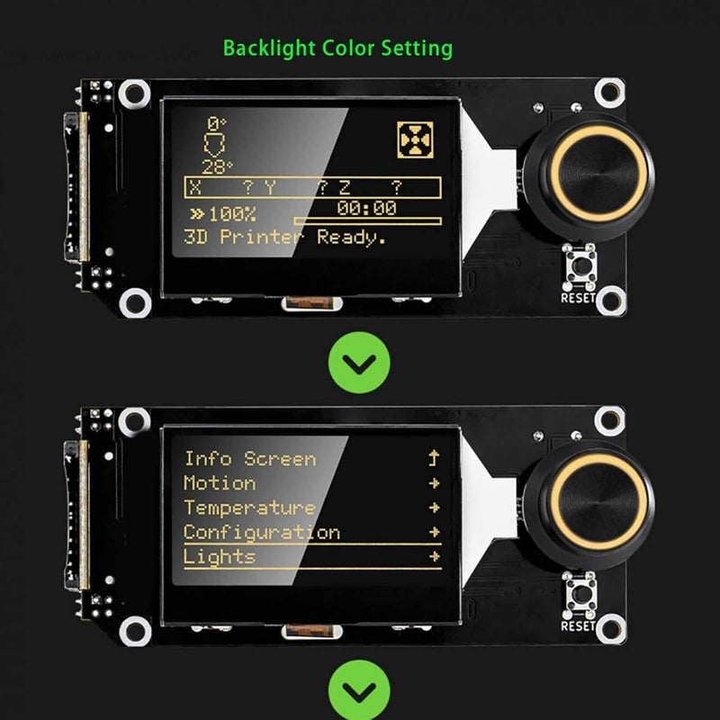 FILFEEL 3D Printer Motherboard Kit for V1.0 - Control Board with LCD Display, RGB Backlight, and Motor Drivers - Image 5