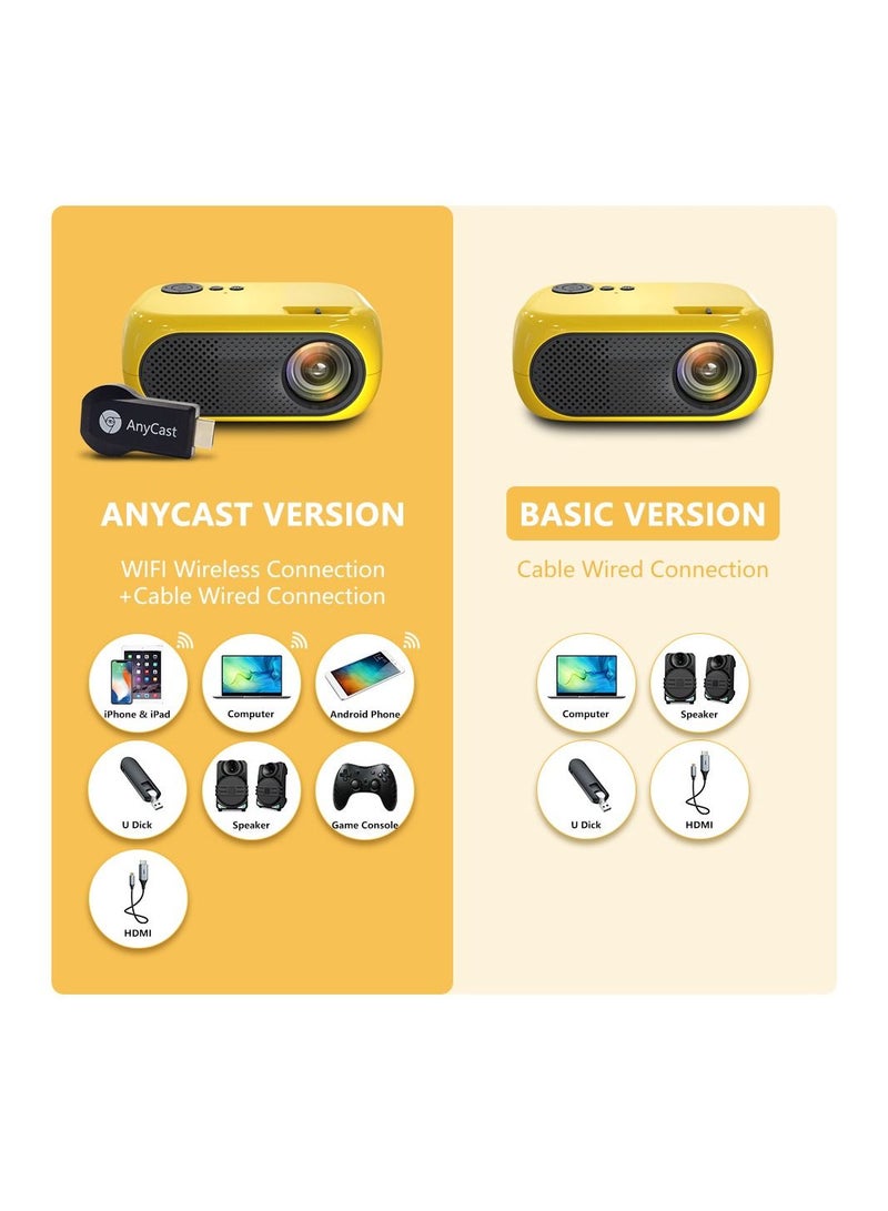 AROAQ Mini Projector Full HD 1080P Movie Projector Portable LED Projector Home Theatre Cinema  - Image 5