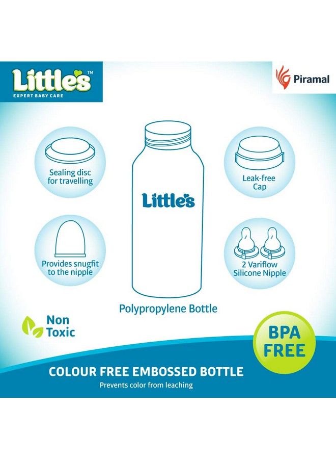 Little's Classic Maxi Feeding Bottle Blue (Pack Of 3) - Image 3