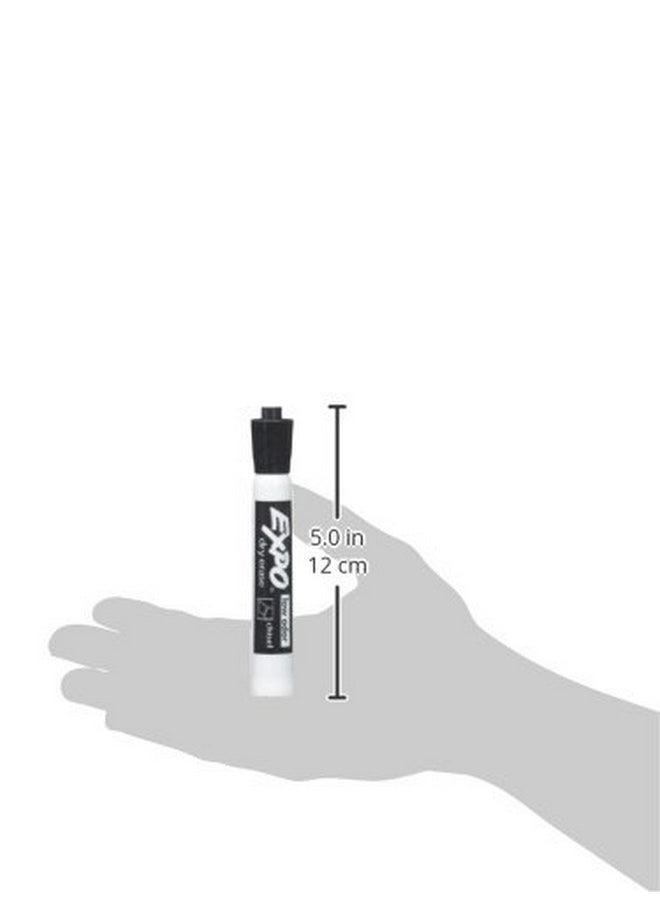 Expo Low Odor Dry Erase Markers, Black, Chisel Tip For Versatile Lines, Perfect For Home, Classroom And Office, Pack Of 12  - Image 3