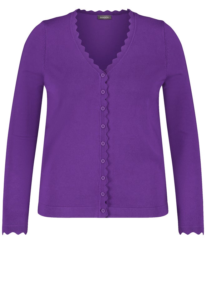 Samoon Wavy Edges Cardigan - Image 2