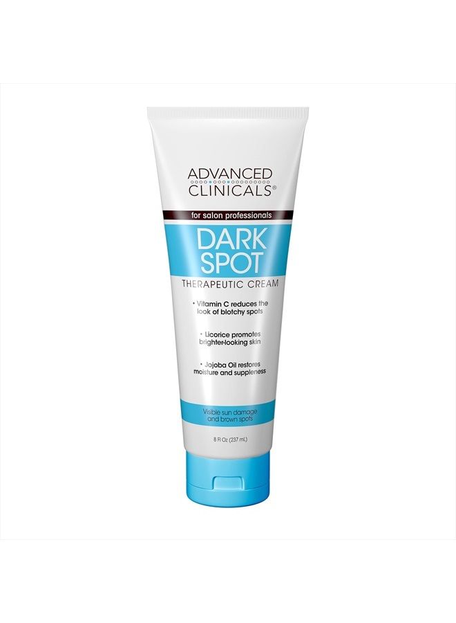 Advanced Clinicals Dark Spot Vitamin C Cream For Face, Hand & Body Lotion, Anti Aging Therapeutic Skin Care Moisturizer Lotion Reduces Appearance Of Age Spots, Blotchy Skin, & Wrinkles, Large 8 Fl Oz - Image 1