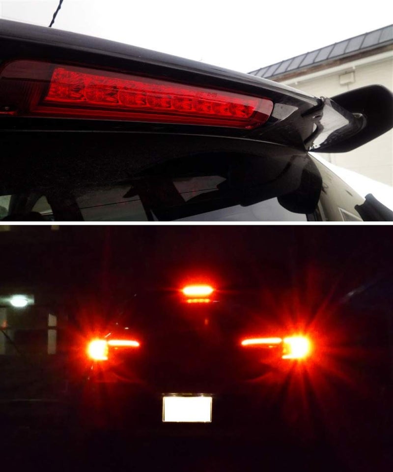 iJDMTOY JDM Red Lens 9-LED 3rd Brake Light Assy Compatible With Toyota Crolla Sequoia Highlander RAV4 etc., Rear Center Roof High Mount LED Third Brake - Image 3