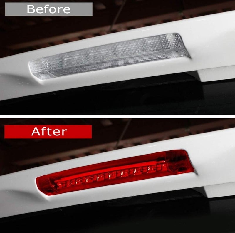 iJDMTOY JDM Red Lens 9-LED 3rd Brake Light Assy Compatible With Toyota Crolla Sequoia Highlander RAV4 etc., Rear Center Roof High Mount LED Third Brake - Image 1