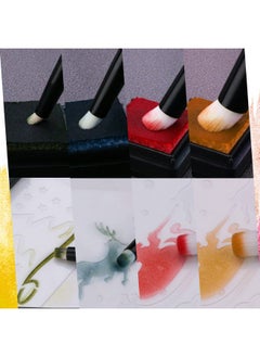 UNIMEIX UNIMEIX Mini Blending Brushes for Card Making, Dry Miniature Painting Set Background Blender Paint Brushes Small Detailed Paint Watercolor Brushes (12 Pack)  - Image 4