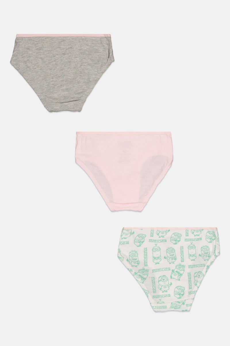 DIFUZED Toddlers Girl 3 Pieces Minions Panties, Multicolor - Image 2