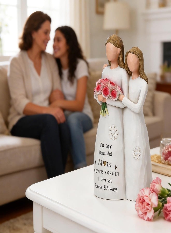 Veroola Gifts for Mom, Mother and Daughter Handmade Painted Sculpture Statue Figurines, Mom's Birthday, Mothers Day, Christmas, Mom Gifts Mom Presents Ideas from Daughter. - Image 5
