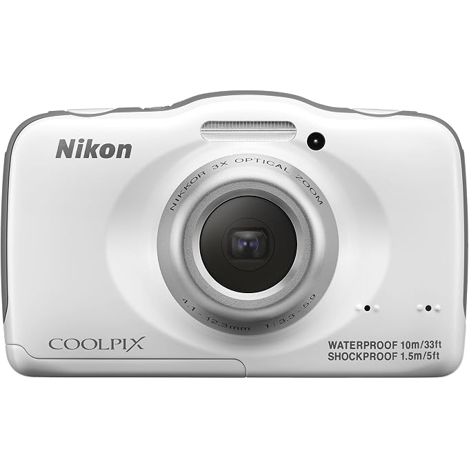 Nikon COOLPIX S32 Waterproof Shockproof Compact Digital Camera - White - Image 4