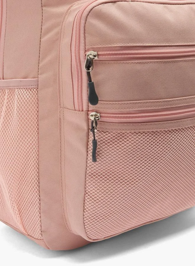 Dash PINK Solid 2-Piece School Backpack Set For Kids 13 Years+ With Pencil Pouch  | Best Price UAE