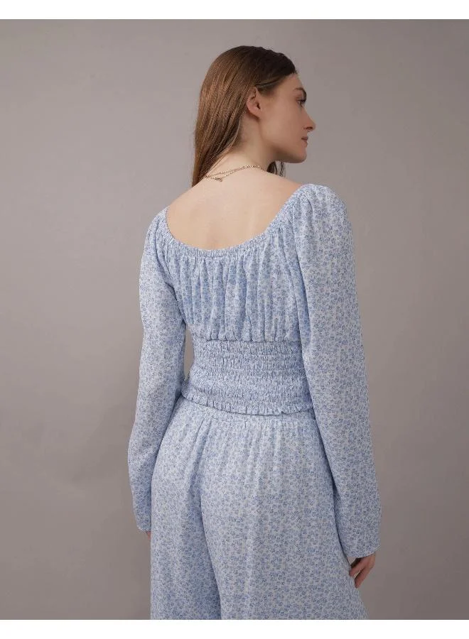 امريكان ايجل Scoop Neck Ruched Top