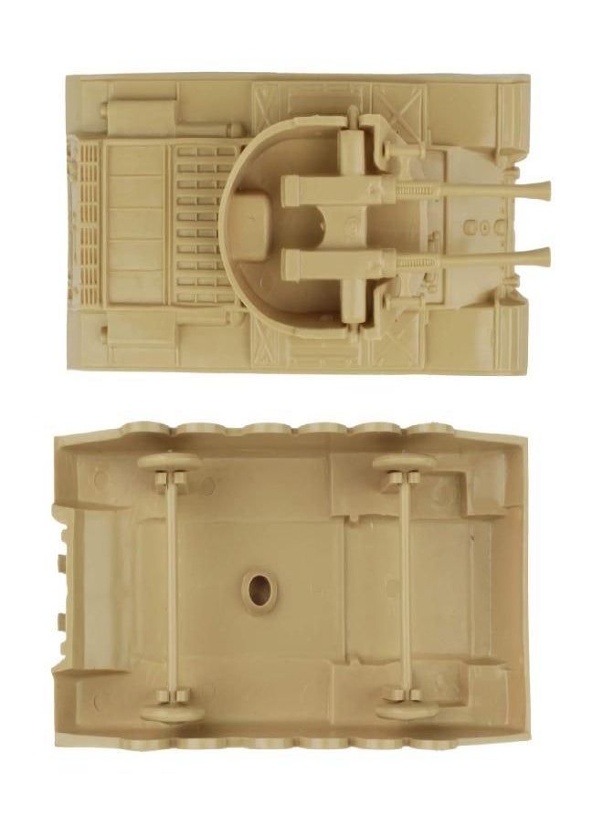 BMC Toys BMC Classic Payton Anti-Aircraft Tanks - 4pc Tan Green Plastic Army Men Vehicles  - Image 3