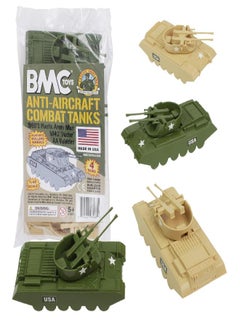 BMC Classic Payton Anti-Aircraft Tanks - 4pc Tan Green Plastic Army Men Vehicles - pzsku/ZA18C6E5557B7A19A314CZ/45/_/1686134924/c6bf7ef5-e96a-47e8-9174-5be6706328dc