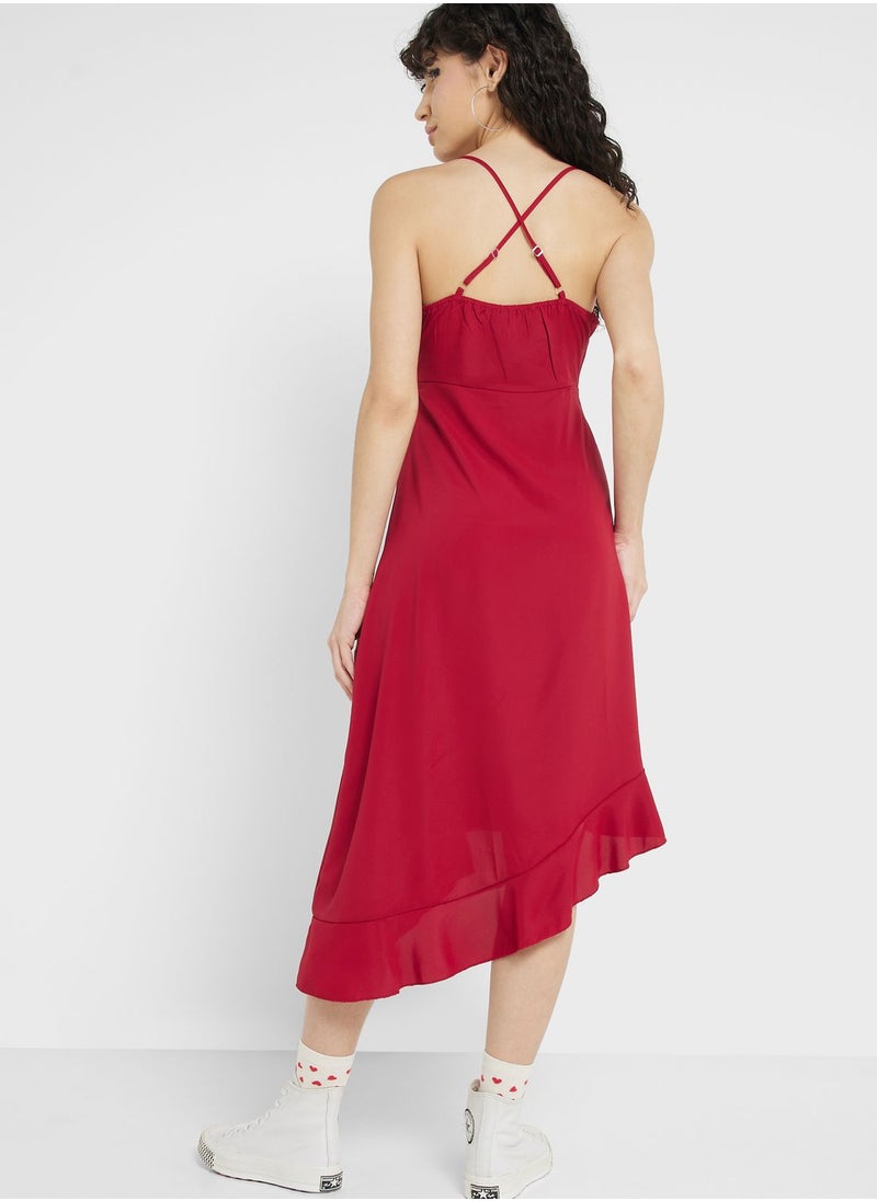 Urban Minx - Urban Minx Surplice Neck Strappy Dress - Image 1
