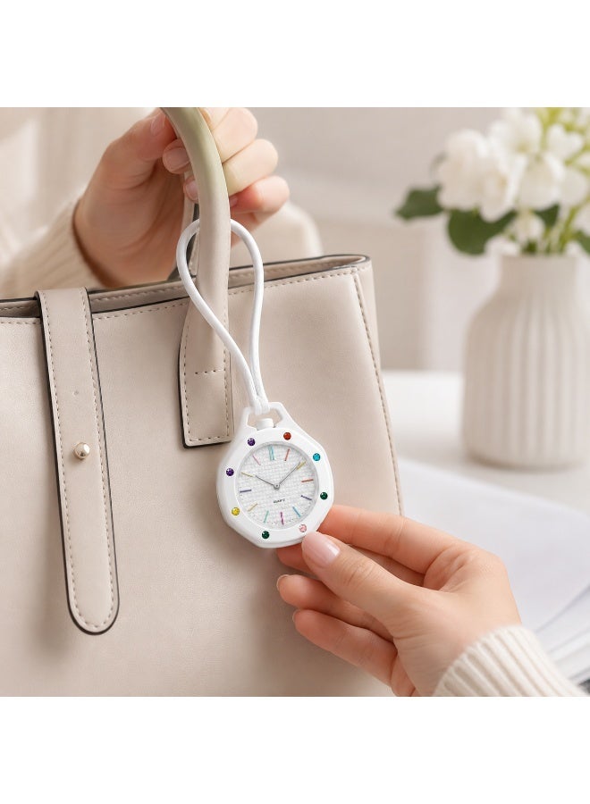 D-Sport Royal Pop Keychain Watch - Blue Mini Fashion Keychain Watch, Stylish Pocket Digital Analog Watch for Bags, Gifts & Everyday Everyday Use Portable - Image 5