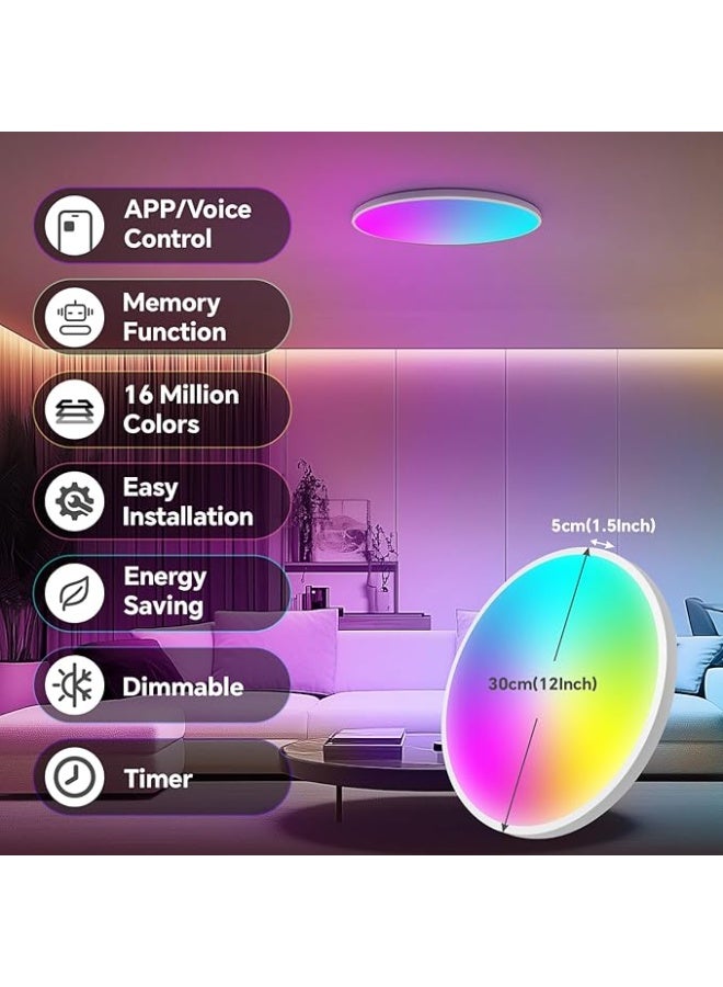 Baytion RGB Smart Ceiling Light,LED energy-saving ceiling light,Dimmable - Image 2