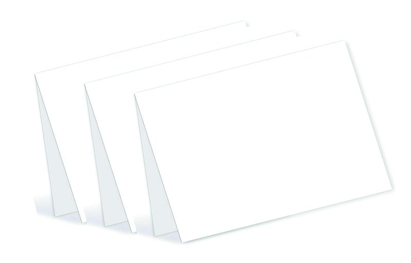 IMPRINT White Half Folded Cards Pack of 25 8 x 6 Inches Approx When Folded Ideal for Making Post Cards Invitation Cards - Image 2