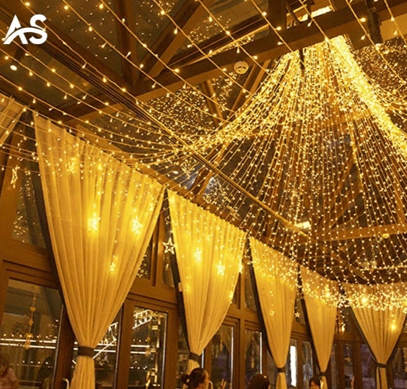 ليد أضواء زينة 100 متر (700 ليد LED) - زينة رمضان، العيد، احتفالات ومناسبات خاصة - Image 1