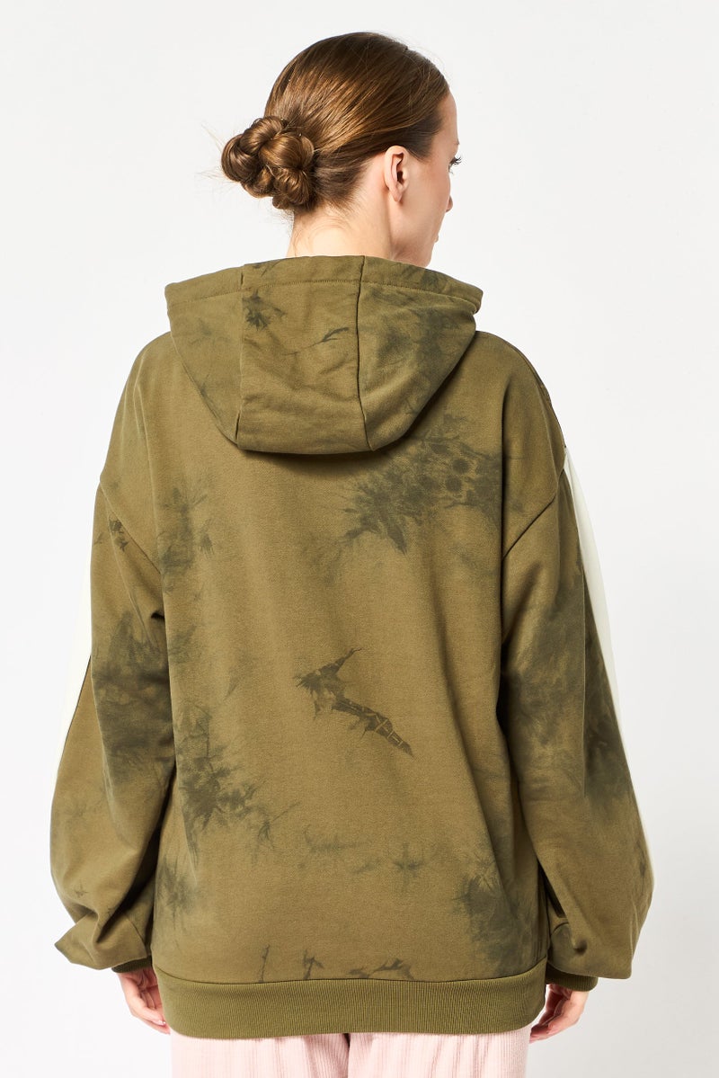 Ellesse Women Sportswear Fit Long Sleeve Outdoor Hoodie, Olive - Image 2