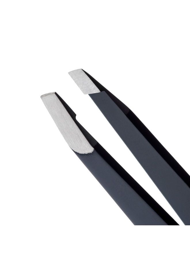 Lune+Aster Slant Tweezer - Stainless steel slant tweezer for at-home brow touch ups and other grooming needs.