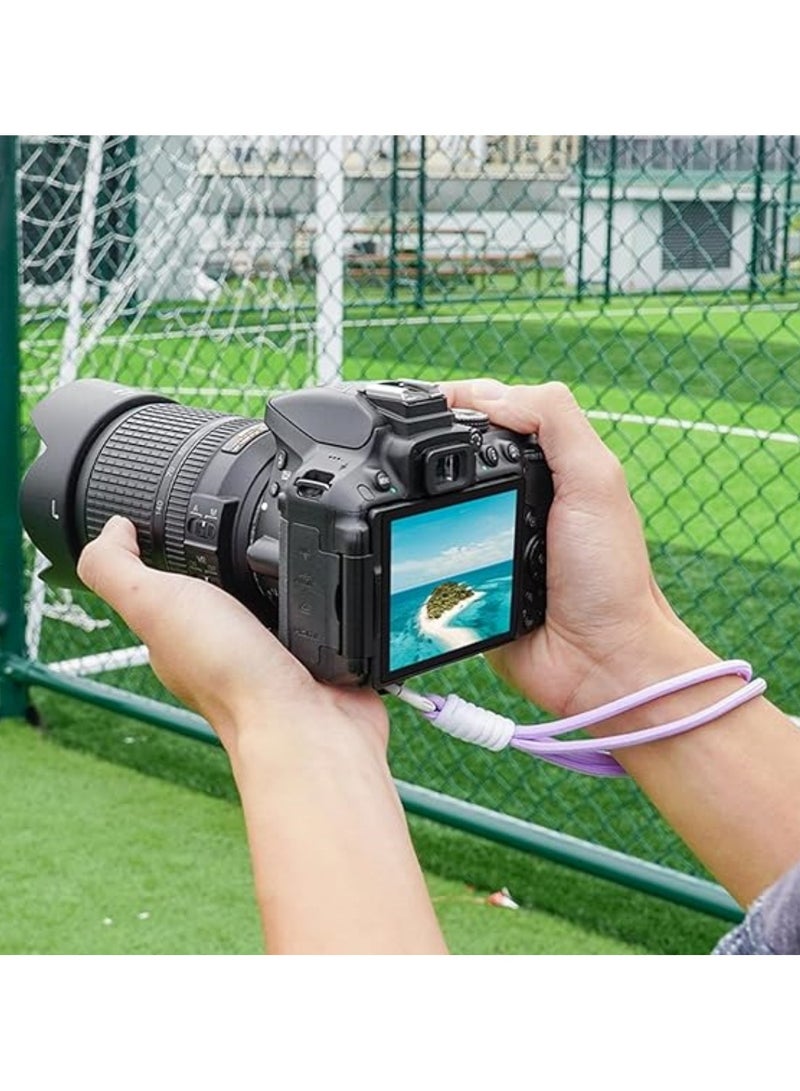 Camera Wrist Strap Lanyard with Screw for DJI Osmo Pocket 3 for Insta 360 X3/X4/X2 Universal Hand Strap for DSLR Cameras Action Cameras Selfie Sticks (Purple) - Image 5