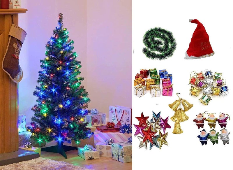 Sai Tradelink 3 Feet Christmas Tree with Light 35 Hanging Mini Ornaments Xmas Garlands Tree Decoration Christmas Decorations Items for Home Indoor Outdoor Christmas Gifts 3 Feet 1 - Image 2