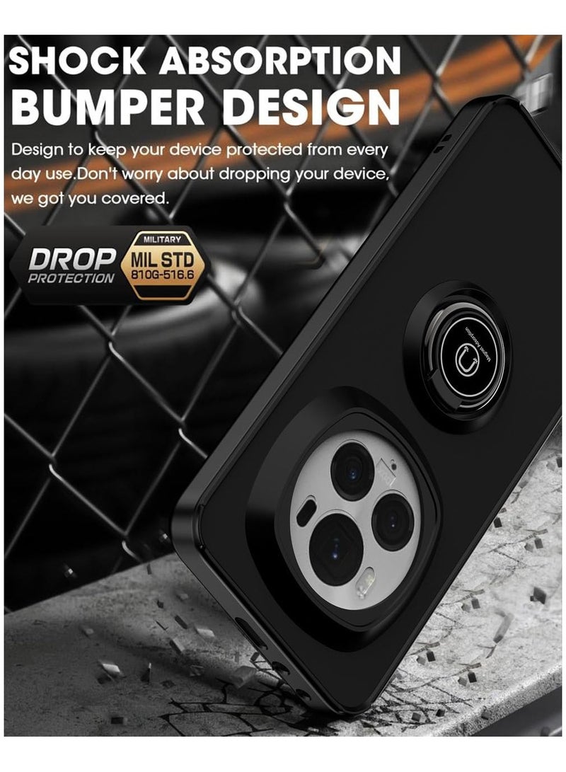 General Case Compatible with Honor Magic 6 Pro 5G,TPU + Hard PC Shockproof Magnetic Ring Car Mount Stand Bumper Cover  - Image 5
