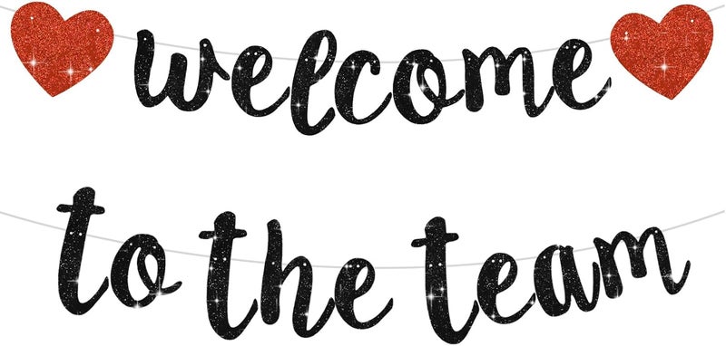 BEISHIDA لافتة بيشيدا السوداء مرحبًا بك في الفريق - Image 1