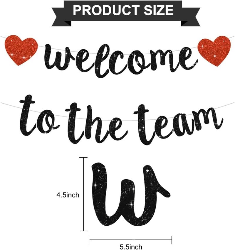 BEISHIDA لافتة بيشيدا السوداء مرحبًا بك في الفريق - Image 2