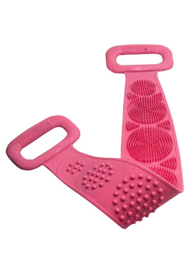 CLOMANA® Silicone Body Back Scrubber, Double Side Bathing Brush for Skin Deep Cleaning Massage, Dead Skin Removal Exfoliating Belt for Shower, Easy to Clean, Lathers Well for Men & Women (Multicolor) - Image 5