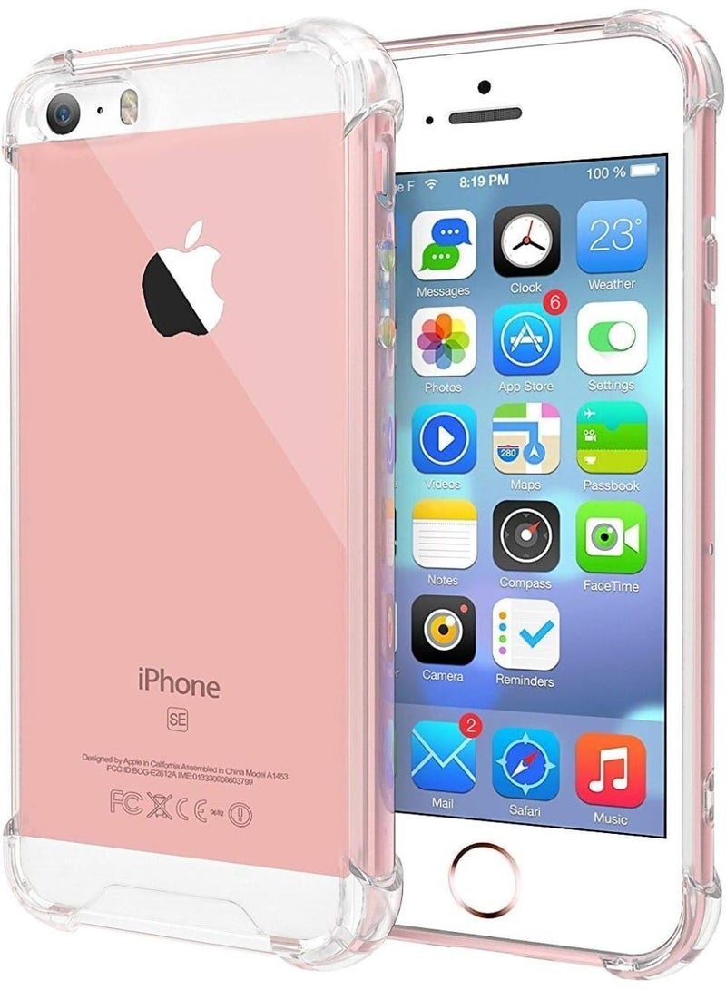 Transparent Shockproof Case Compatible with iPhone 5 - 5s - 5se - Image 1